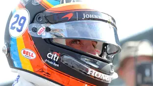 Fernando Alonso, durante las 500 millas de Indianápolis Fernando Alonso, durante las 500 millas de Indianápolis