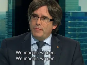 Carles Puigdemont durante la entrevista Carles Puigdemont durante la entrevista