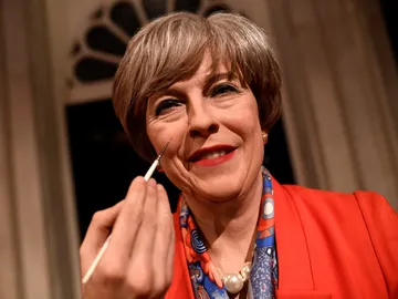 La figura de cera de Theresa May La figura de cera de Theresa May