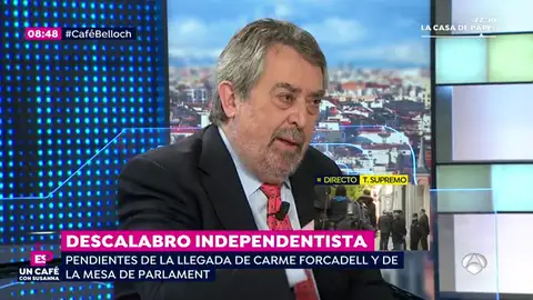 El exministro de Justicia Belloch: "Puigdemont es como el 'Capitán Araña', lía a todos sus colaboradores y se va" El exministro de Justicia Belloch: "Puigdemont es como el 'Capitán Araña', lía a todos sus colaboradores y se va"