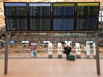 Aeropuerto de Hamburgo en una imagen de archivo Aeropuerto de Hamburgo en una imagen de archivo