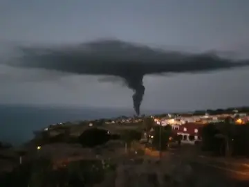 Los bomberos tratan de sofocar un incendio en una nave industrial en Tenerife Los bomberos tratan de sofocar un incendio en una nave industrial en Tenerife