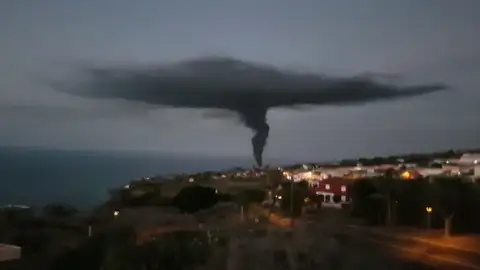 Los bomberos tratan de sofocar un incendio en una nave industrial en Tenerife Los bomberos tratan de sofocar un incendio en una nave industrial en Tenerife