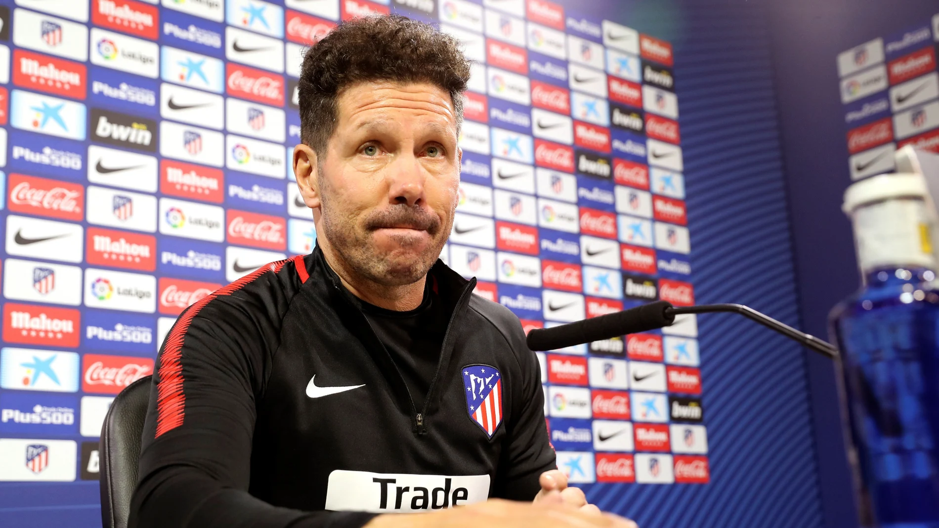 Simeone en sala de prensa Simeone en sala de prensa