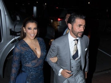 Eva Longoria lució espectacular junto a su marido 