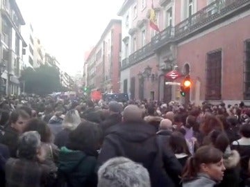 Concentración en Madrid contra los abusos judiciales en la presunta violación en los sanfermines por 'la manada'