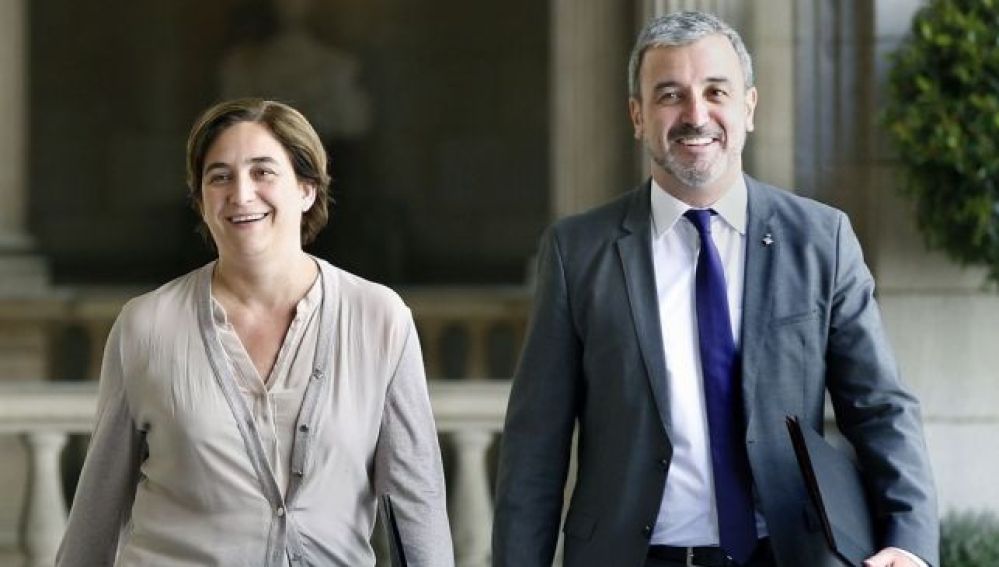 Ada Colau y Jaume Collboni