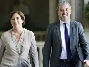Ada Colau y Jaume Collboni Ada Colau y Jaume Collboni