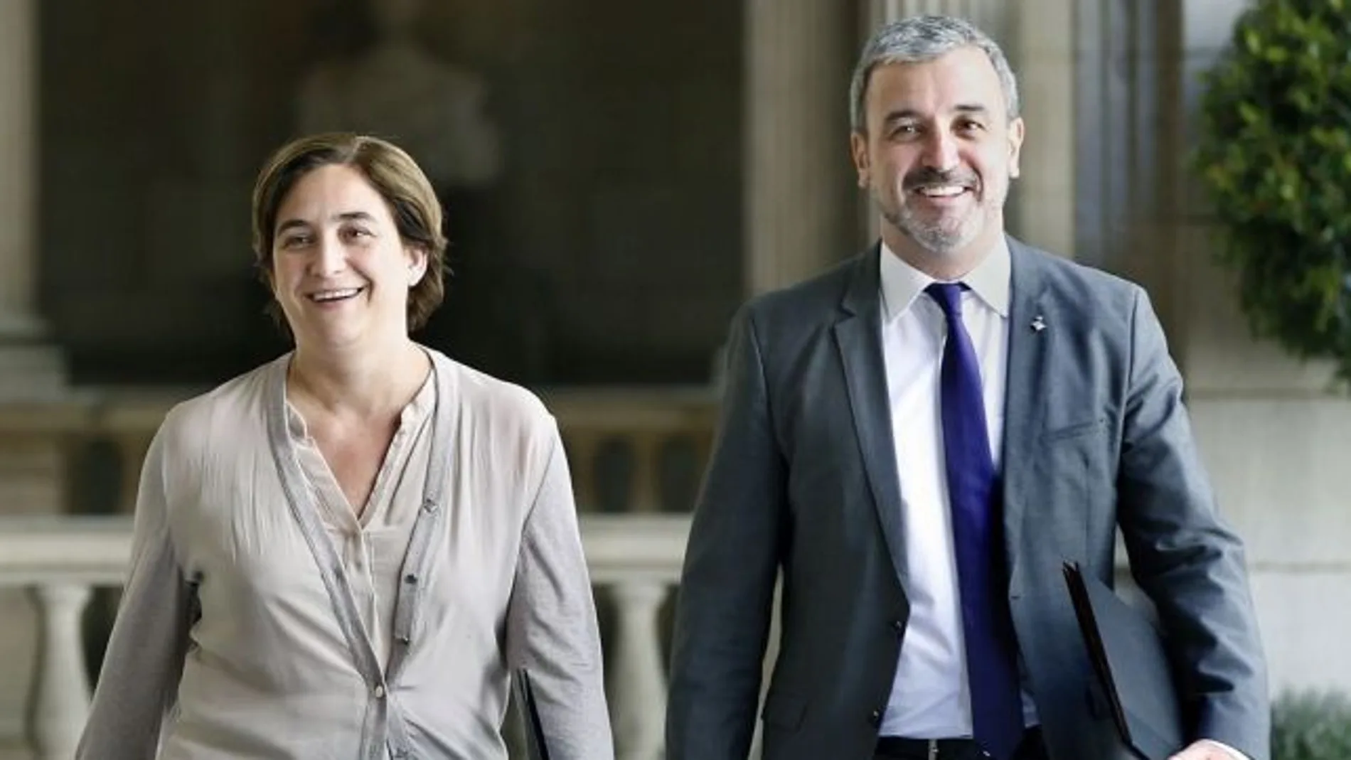 Ada Colau y Jaume Collboni Ada Colau y Jaume Collboni