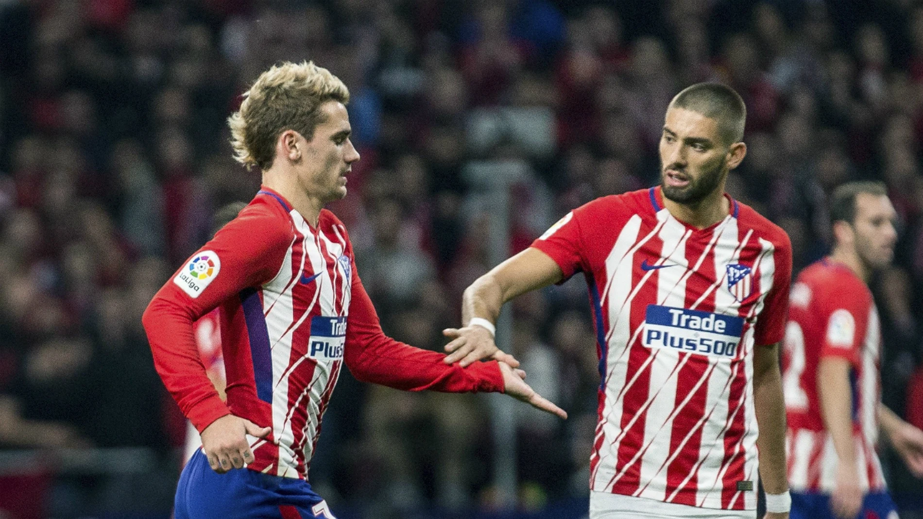 Griezmann, en el momento de ser sustituido Griezmann, en el momento de ser sustituido