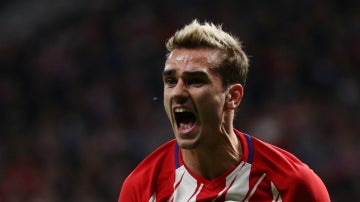 Griezmann protesta una acci&oacute;n