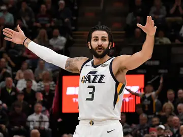 Ricky Rubio, en acción con los Utah Jazz Ricky Rubio, en acción con los Utah Jazz