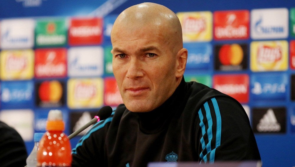 Zinedine Zidane, durante la rueda de prensa