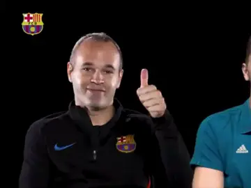 Iniesta y Buffon, durante su entrevista Iniesta y Buffon, durante su entrevista