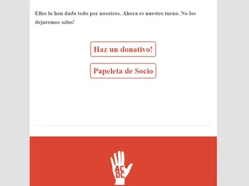 Página a través de la cual se pueden hacer donativos Página a través de la cual se pueden hacer donativos