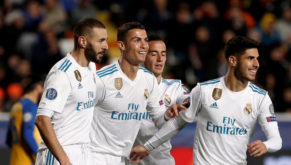 Cristiano Ronaldo celebra un gol ante el APOEL