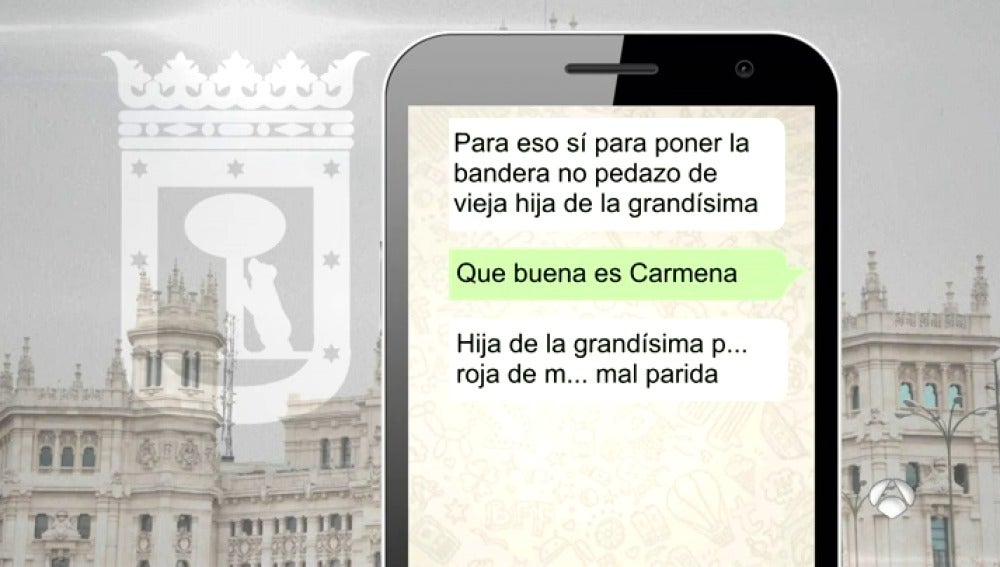 El chat polémico de los agentes