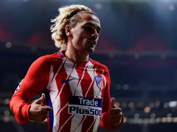 Griezmann, durante un partido con el Atlético de Madrid Griezmann, durante un partido con el Atlético de Madrid