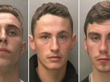 Los tres jóvenes detenidos Los tres jóvenes detenidos