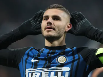 Icardi celebrando un gol con el Milán Icardi celebrando un gol con el Milán