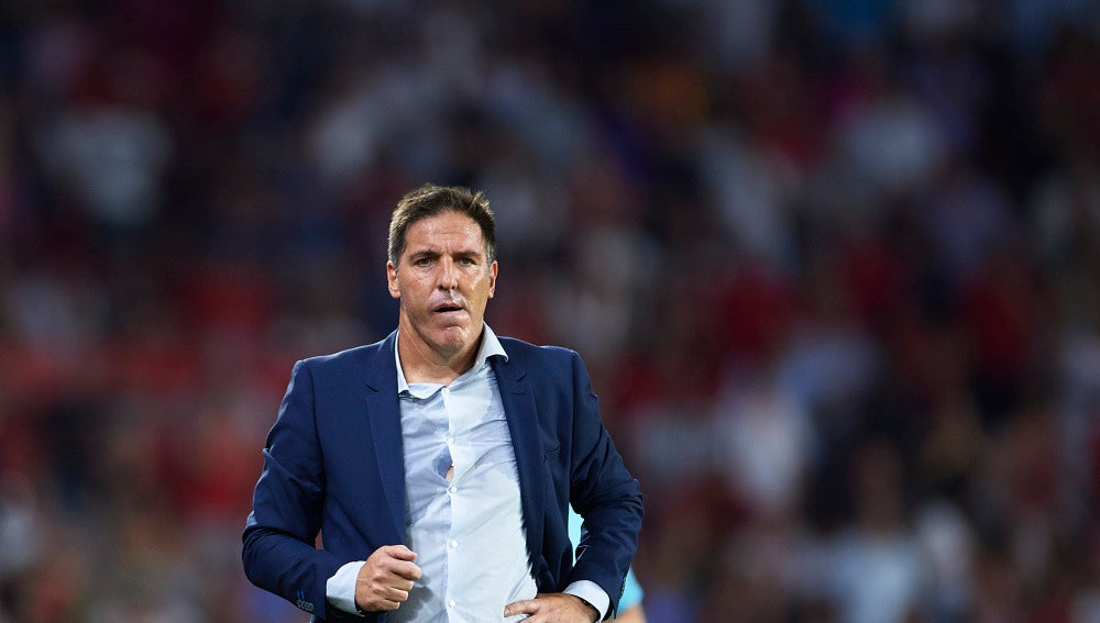 Berizzo, durante un partido con el Sevilla