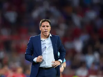 Berizzo, durante un partido con el Sevilla Berizzo, durante un partido con el Sevilla