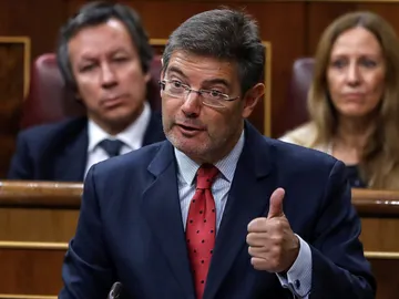 El ministro de Justicia, Rafael Catalá, durante la sesión de control al Gobierno El ministro de Justicia, Rafael Catalá, durante la sesión de control al Gobierno