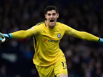 Thibaut Courtois, durante un partido con el Chelsea Thibaut Courtois, durante un partido con el Chelsea