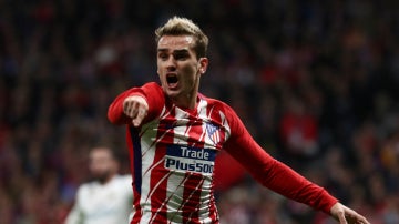 Griezmann protesta una acción