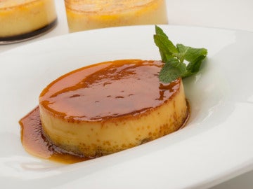 Flan de pera