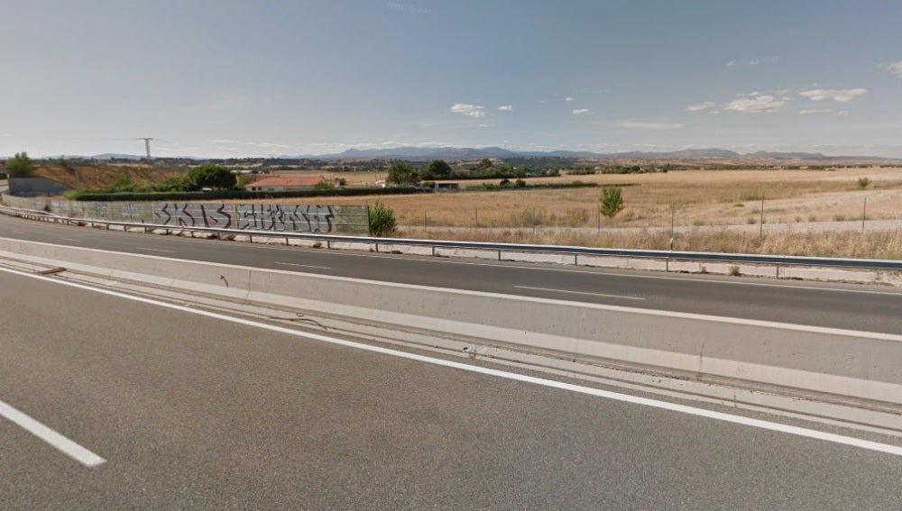 Carretera M-111 a la altura de Fuente del Saz