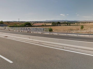 Carretera M-111 a la altura de Fuente del Saz