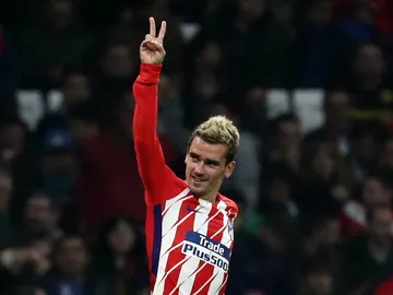 Antoine Griezmann celebra su gol con el Atlético de Madrid Antoine Griezmann celebra su gol con el Atlético de Madrid