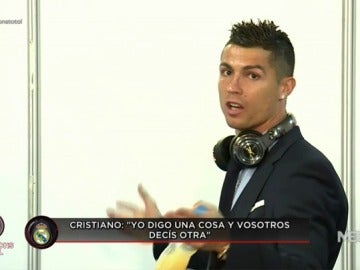 El enfado de Cristiano Ronaldo con los medios: "Yo digo una cosa y vosotros decís otra"