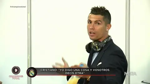 El enfado de Cristiano Ronaldo con los medios: "Yo digo una cosa y vosotros decís otra" El enfado de Cristiano Ronaldo con los medios: "Yo digo una cosa y vosotros decís otra"