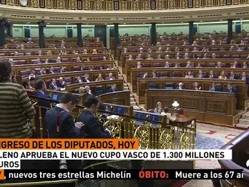 El Congreso aprobará este jueves de forma exprés el nuevo cupo vasco, de 1.300 millones de euros El Congreso aprobará este jueves de forma exprés el nuevo cupo vasco, de 1.300 millones de euros