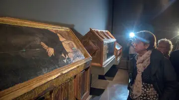 Cajas sepulcrales y trono de Blanca de Aragón y Anjou Cajas sepulcrales y trono de Blanca de Aragón y Anjou