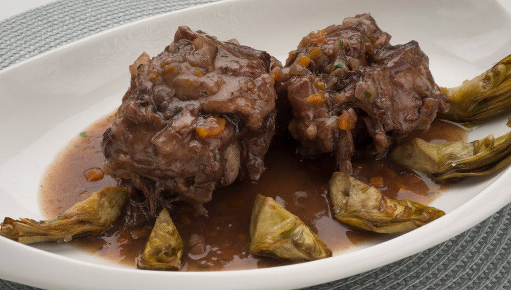 Rabo de ternera con alcachofas