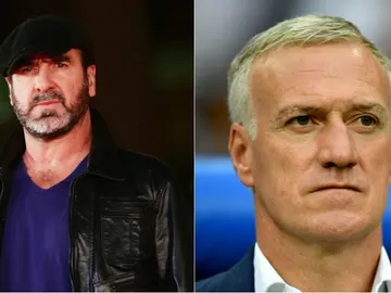 Eric Cantona y Didier Deschamps Eric Cantona y Didier Deschamps