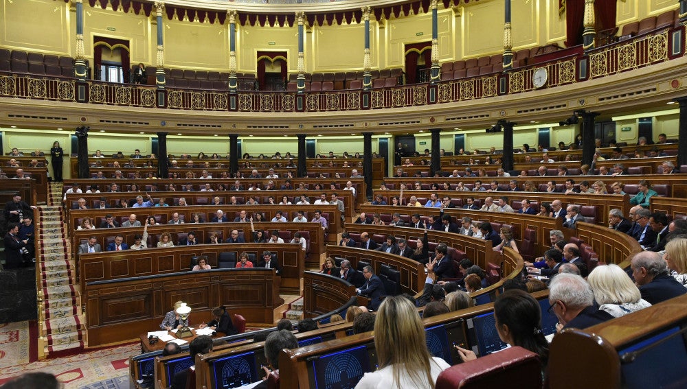 Vista general del hemiciclo del Congreso