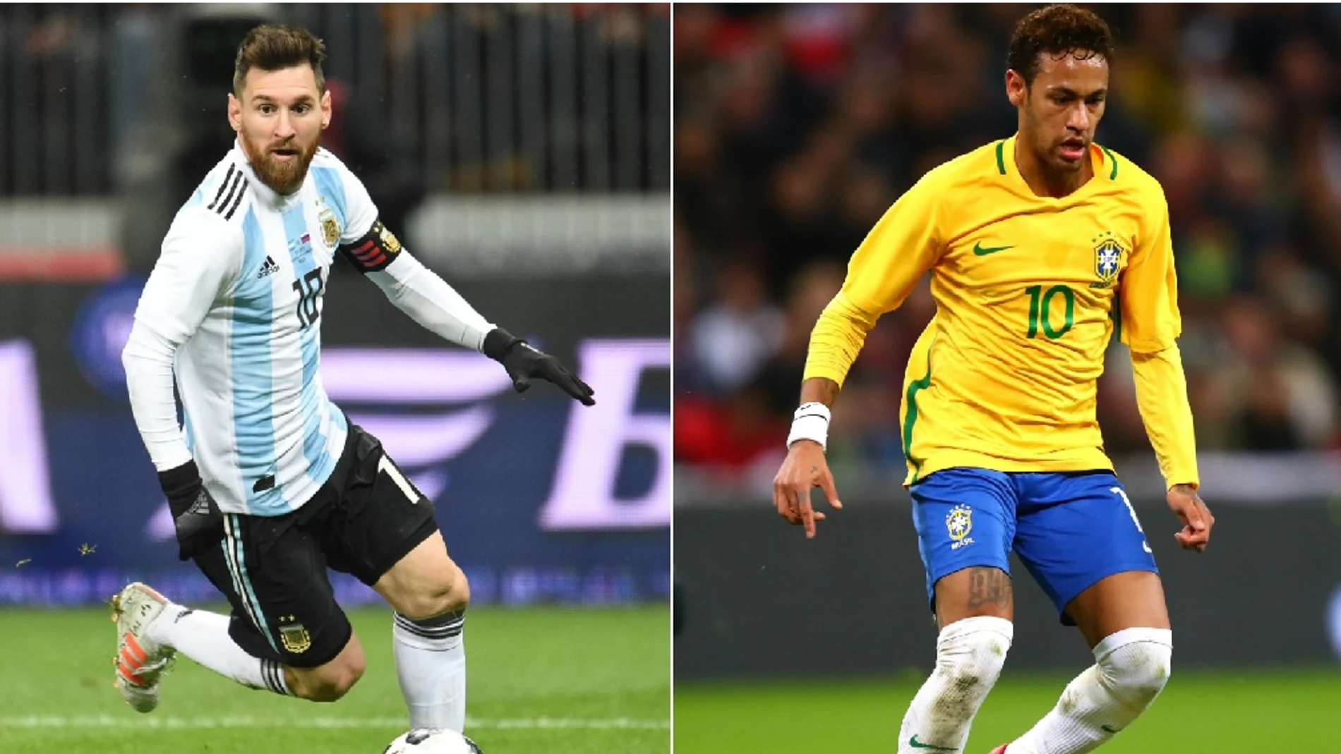 Leo Messi y Neymar con Argentina y Brasil Leo Messi y Neymar con Argentina y Brasil