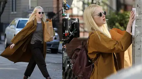 Emma Stone en otro momento del rodaje de 'Maniac' Emma Stone en otro momento del rodaje de 'Maniac'