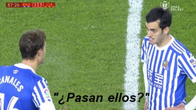 El 'lío' de Juanmi tras el 2-3 del Lleida que eliminaba a la Real Sociedad: 