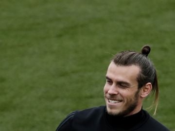 Gareth Bale durante un entrenamiento