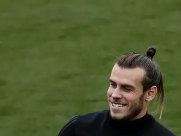Gareth Bale durante un entrenamiento Gareth Bale durante un entrenamiento