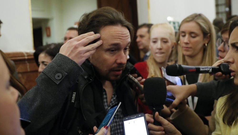 El líder de Podemos, Pablo Iglesias
