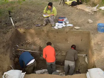 La excavación en Cambrils La excavación en Cambrils