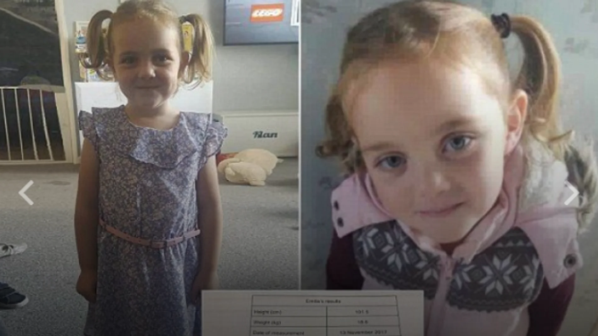 La pequeña de cuatro años a la que acusan de sobrepeso La pequeña de cuatro años a la que acusan de sobrepeso