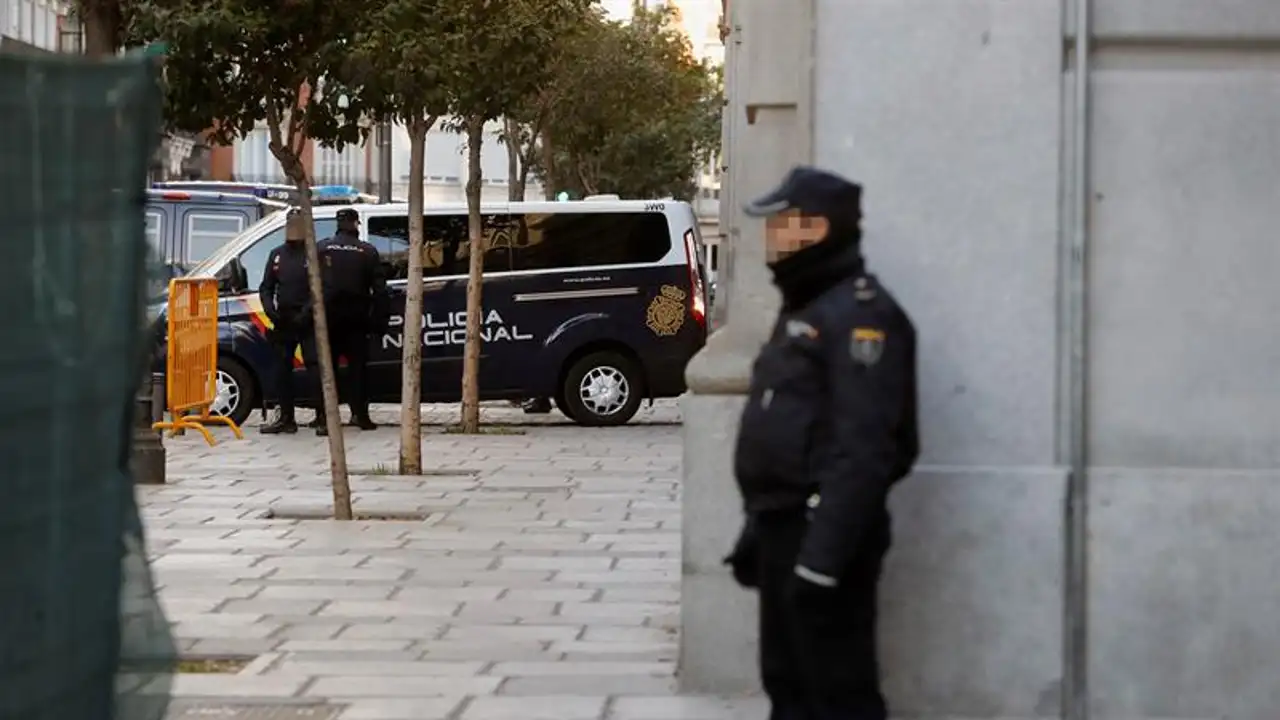 Furgón en el que han trasladado a los exconsellers
