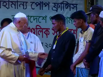 Encuentro del Papa con la minoría perseguida rohingya Encuentro del Papa con la minoría perseguida rohingya
